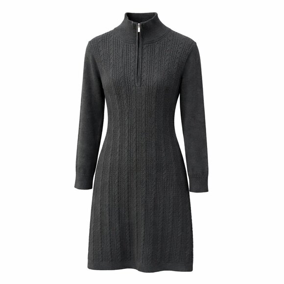 Tommy Bahama Dresses & Skirts - Tommy Bahama sweater dress grey women M cable knit cozy warm preppy capsule